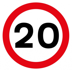 20 mph limit